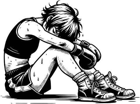 boxer-drawing-melancholy-line-art-9381073