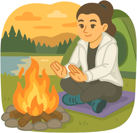 ai-generated-camping-evening-koster-9558993