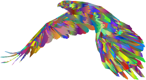 eagle-colorful-bird-bird-low-poly-7166234