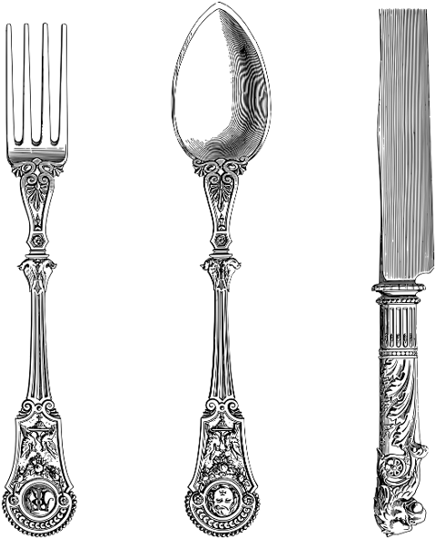 cutlery-utensils-line-art-spoon-6522579