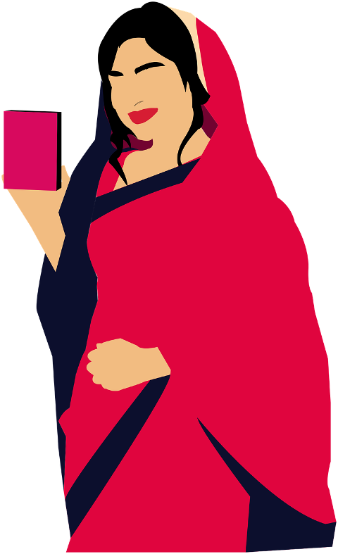 woman-saree-drawing-cartoon-7248393