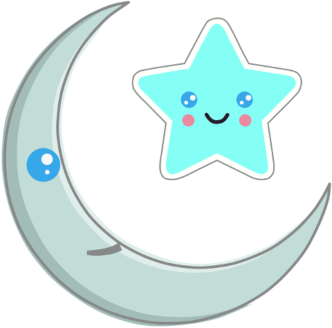 crescent-moon-star-cute-happy-6291895
