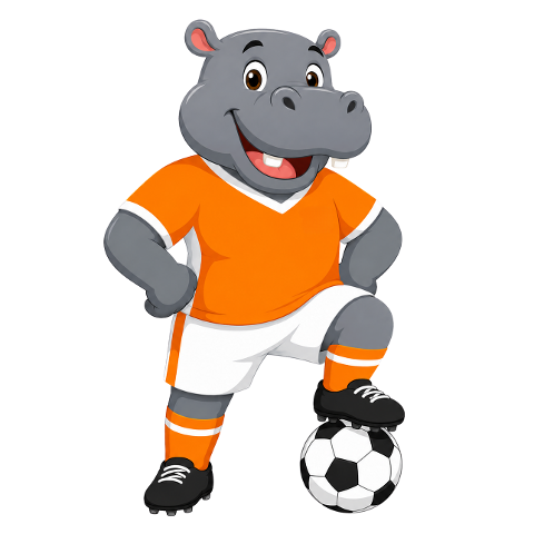 hippo-mascot-football-african-10328614