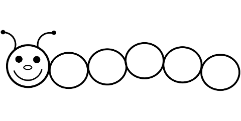 caterpillar-drawing-circles-insect-7261766
