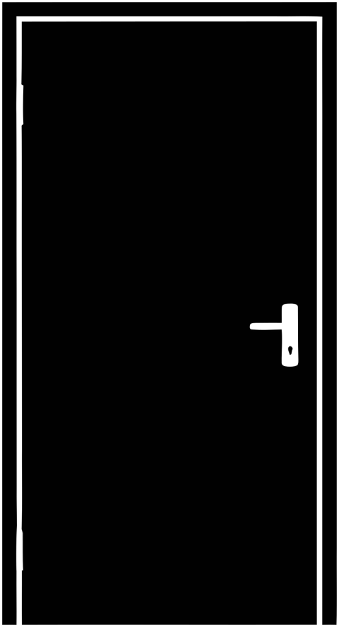 door-black-white-frame-handle-10052525