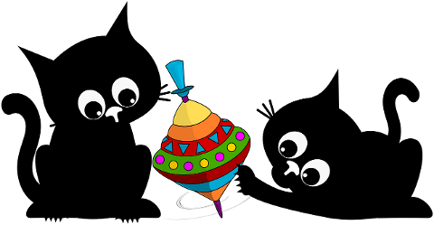 cat-kitten-black-cat-spinning-top-8950526