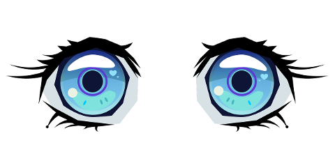 eyes-stylized-eyelashes-blue-iris-10350154