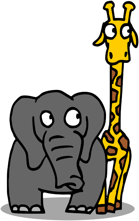 giraffe-elephant-animals-steppe-8650367