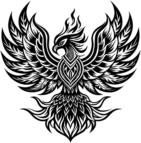 ai-generated-phoenix-line-art-bird-8906967