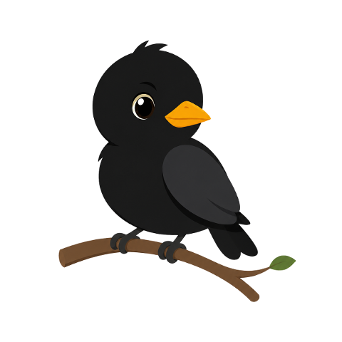bird-young-bird-mascot-black-bird-10320246