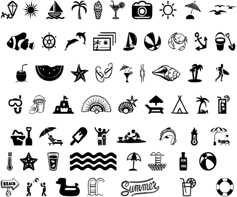 summer-icons-sun-waves-umbrella-4819627