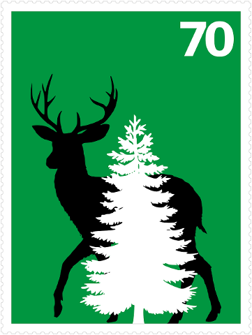 stamp-deer-christmas-fir-tree-4550265