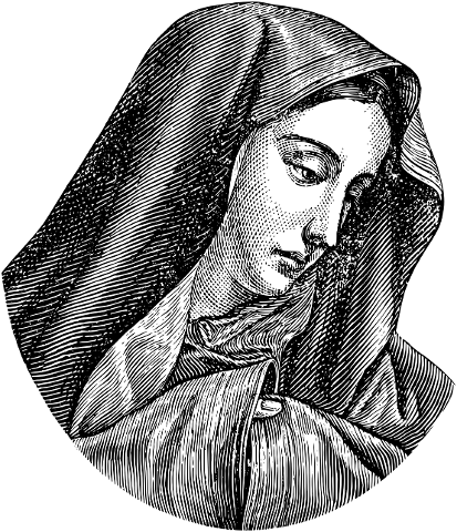 virgin-mary-madonna-line-art-4133365