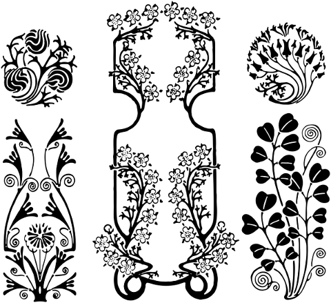 flower-floral-line-art-silhouette-5291333