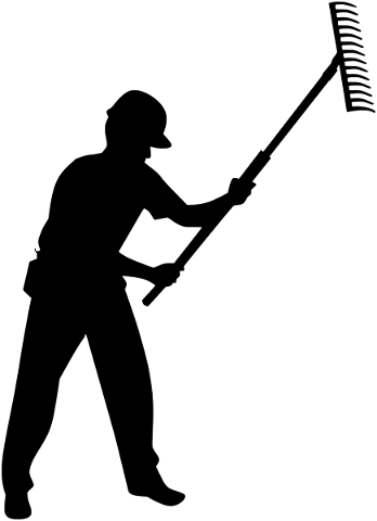 gardener-farmer-silhouette-rake-4747135