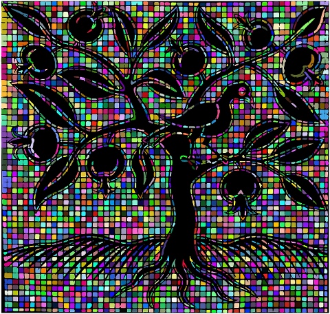 tree-branches-mosaic-bird-plant-6548954