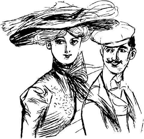 vintage-lady-gentleman-hats-5813098