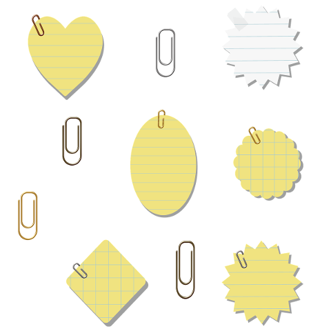 labels-post-it-paper-clips-list-4940081