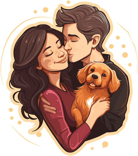 ai-generated-dog-love-cute-couple-8598388
