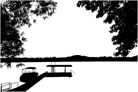 boat-lake-silhouette-trees-7625975