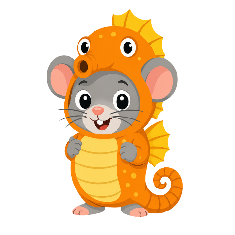 mouse-seahorse-costume-mascot-cute-10308054