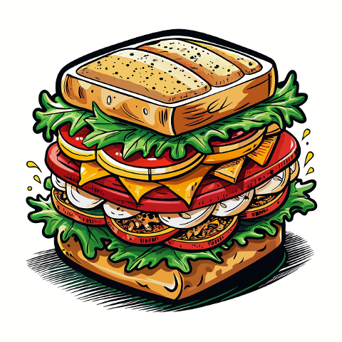 sandwich-art-food-illustration-8859988