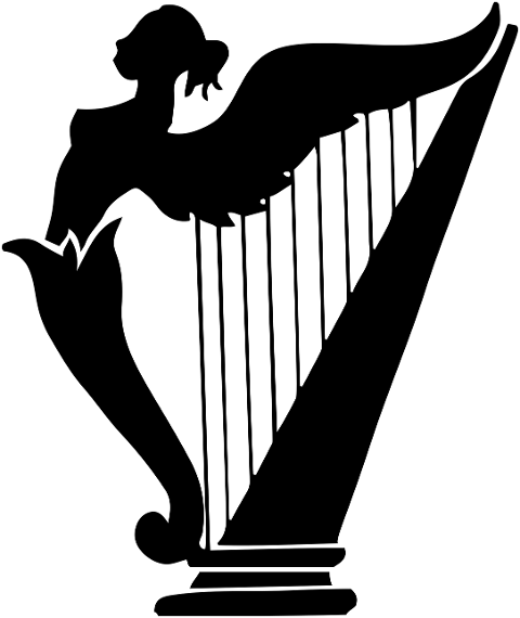 harp-woman-silhouette-female-girl-7264811