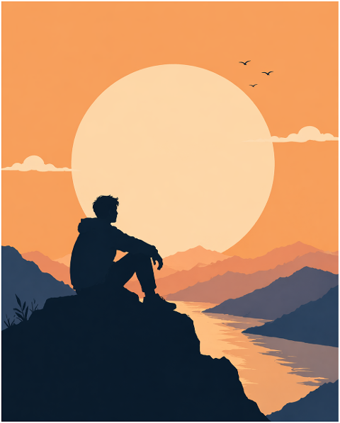 man-sunset-silhouette-mountains-10234519