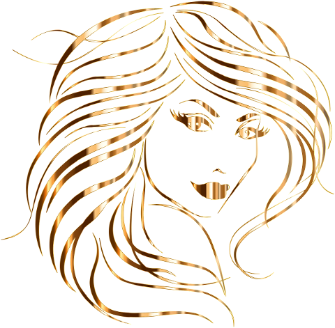 woman-portrait-line-art-gold-7156449