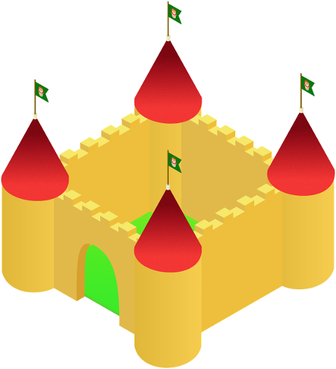 castle-sand-castle-yellow-cutout-7284113