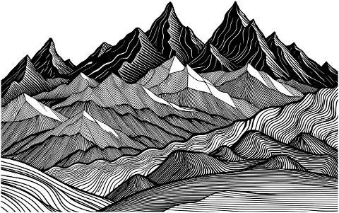 ai-generated-mountains-line-art-8700706