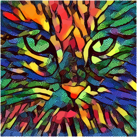 cat-artwork-colorful-abstract-face-7081242