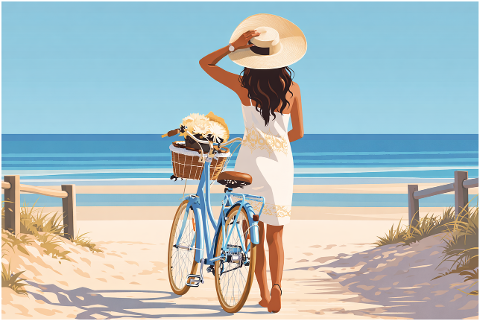 woman-bicycle-beach-summer-10188895