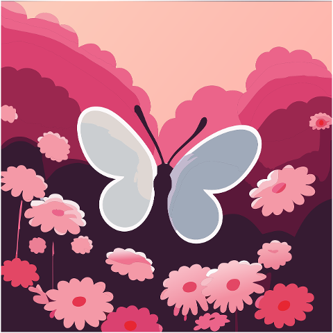 butterfly-flowers-pink-butterfly-8362431