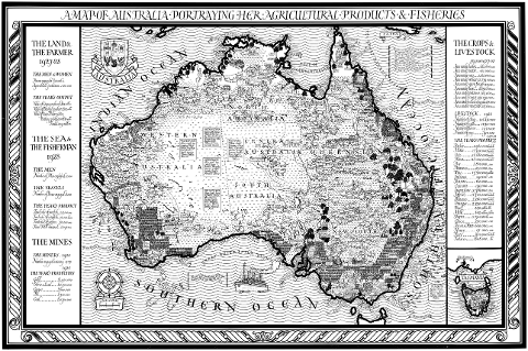 australia-map-cartography-line-art-7203155