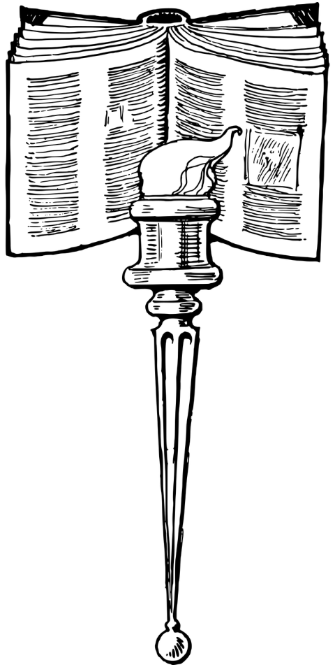 book-reading-torch-line-art-7402272