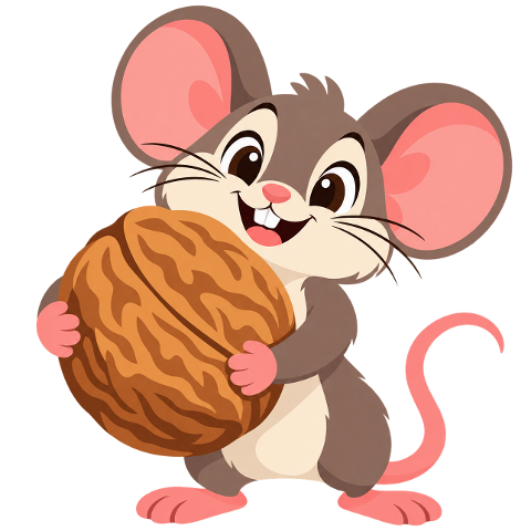 cartoon-mouse-walnut-cute-rodent-10499531