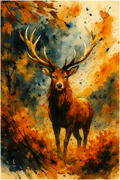 deer-autumn-watercolor-painting-9926538