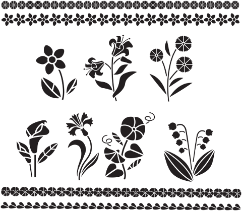 flowers-silhouettes-borders-frames-4939901