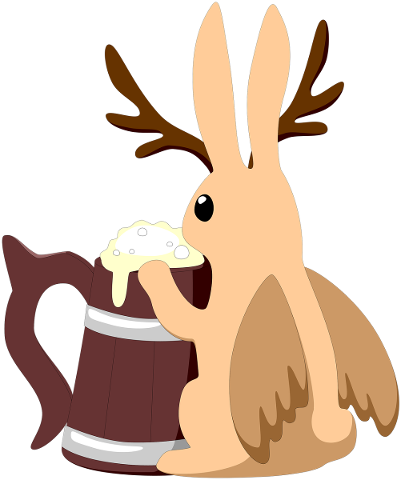hare-beer-mug-horny-fictional-5194936