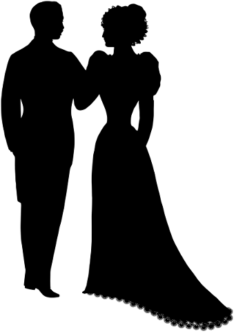 vintage-wedding-couple-silhouette-5441824