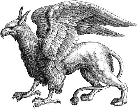 griffin-gryphon-line-art-4018762