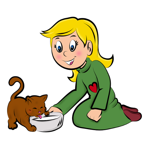 drawing-child-girl-cat-children-4828008