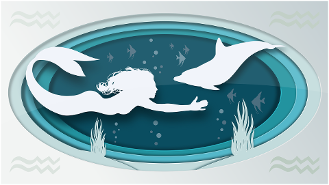 siren-dolphin-silhouettes-paper-cut-4497644