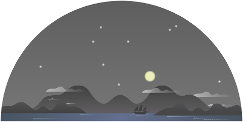 mountain-night-landscape-ship-4291627