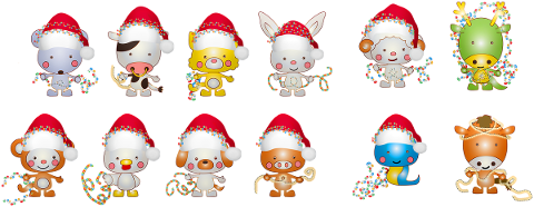 christmas-animals-santa-hat-dog-cat-4630160