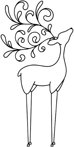deer-line-art-outline-reindeer-5729864