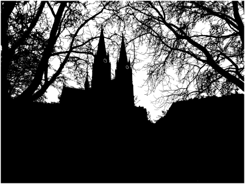 church-trees-silhouette-towers-5834754