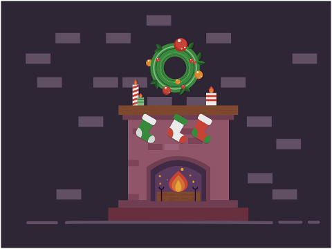 christmas-fireplace-xmas-wreath-4599325