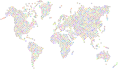 snowflake-world-map-earth-4703005